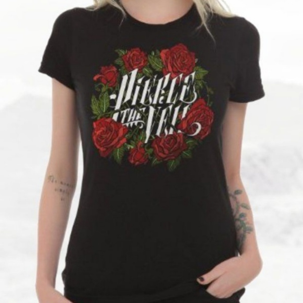 🍂Pierce The Veil Rose Band Tee